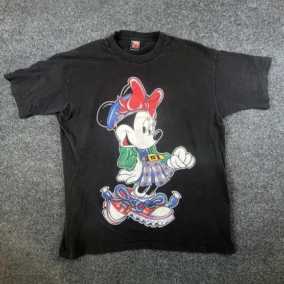 VTG 90's Minnie Mouse TShirt OSFA (fits L) Jerry Leigh Single Stitch Made In USA - Picture 3 of 14
